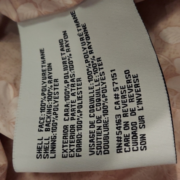 Guess Faux Leather Moto Jacket Snake Embossed Print Medium Pastel Pink - Picture 9 of 9